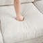 Canapé modulaire en velours côtelé de 120,47 po de largeur avec repose-pieds et deux coussins-1847270920