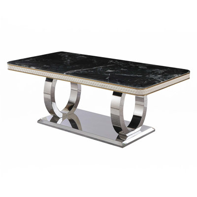 78.7"Faux Marble Dining Table(Dining Table Only)