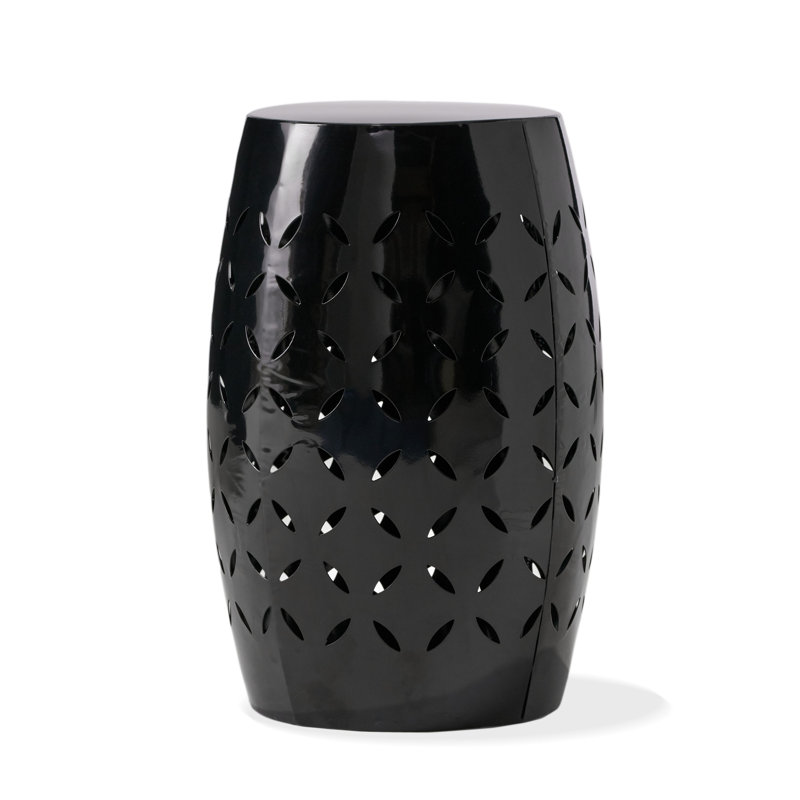 Outdoor Metal Patio Side Table,End Table, Dark Blue