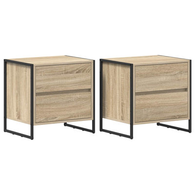 50cm W Manufactured Wood Bedside Table