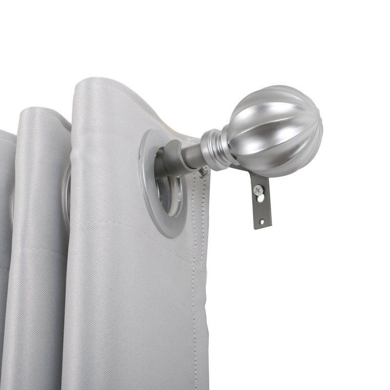 Southwick 3/4" Diameter Adjustable Width Curtain Rod, Nickel, 28" - 48"
