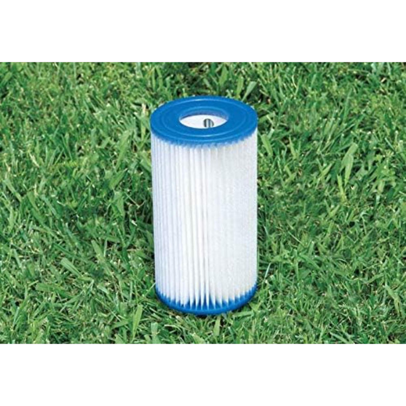 Intex 10ft x 30in Metal Frame Above Ground Swimming Pool Set with Filter Pump, 144" W x 30" H