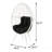 Black And White Patio Chair With Removable Cushion, Chair