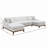 Sectional Sofa w/4 Pillows