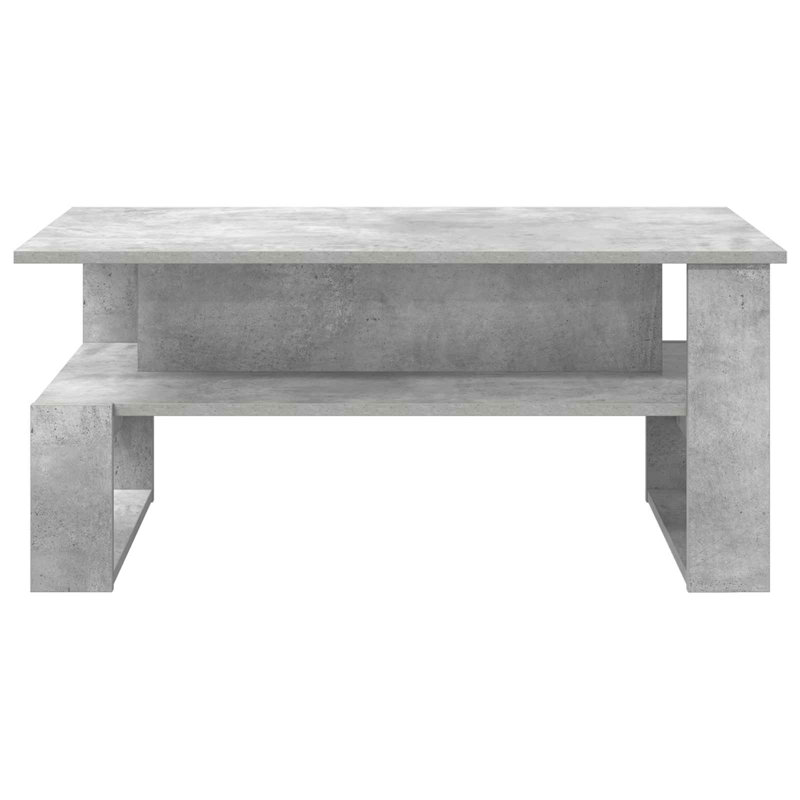 Coffee Table with Storage, Concrete Grey