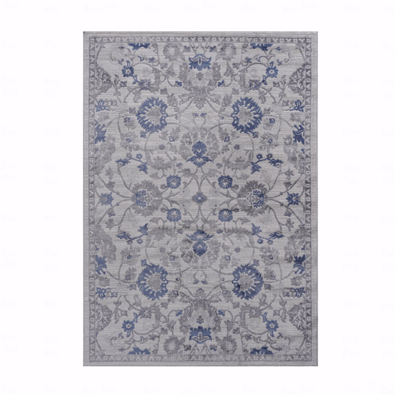 6' X 9' Oriental Style Style Area Rug, Rectangle 6'7" x 7'9"