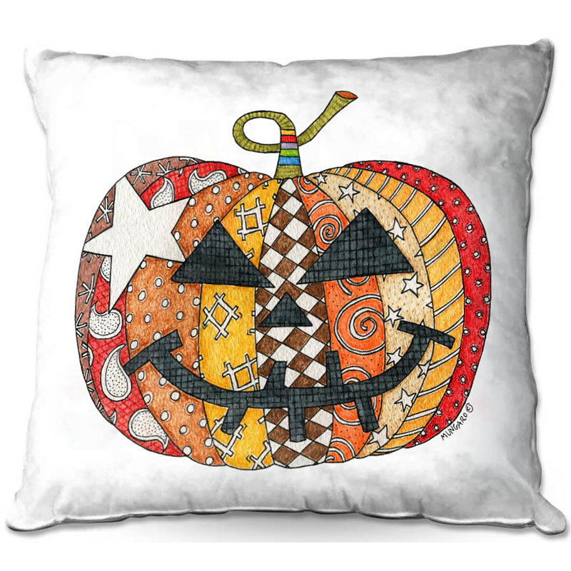 Coussin Couch Pumpkin, 16 po x 1 po, Blanc