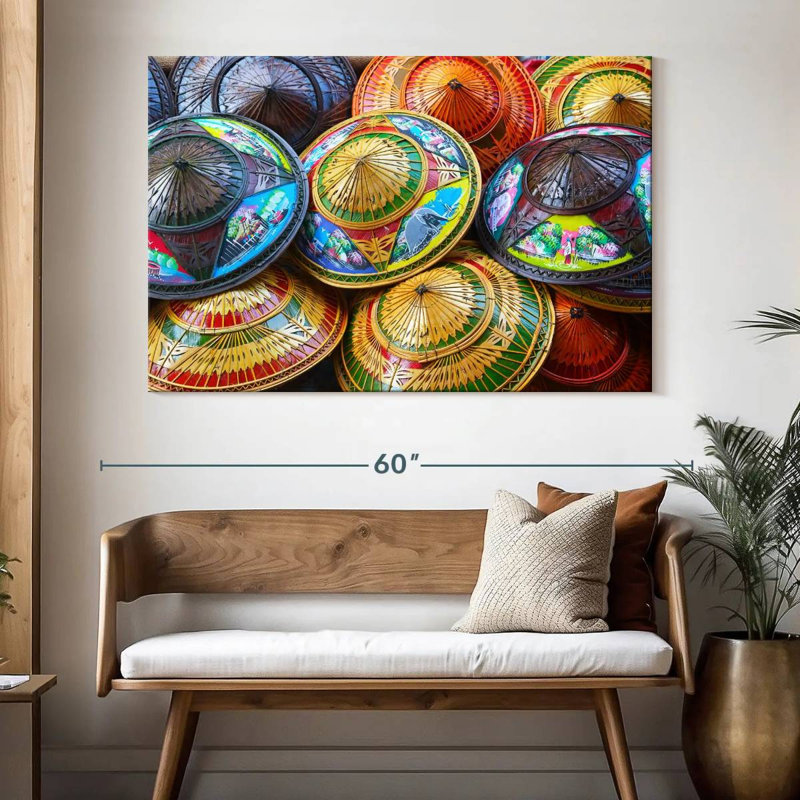 Kerner Asian Rice Hat, 34" H x 51" W