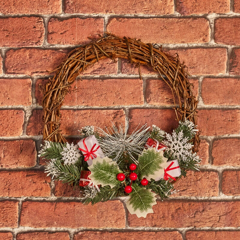 Faux Rattan 30cm Wreath