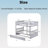 Wood Frame Full Over Full Size Bunk Bed With Trundle, Ladder And Guardrails-1914380305