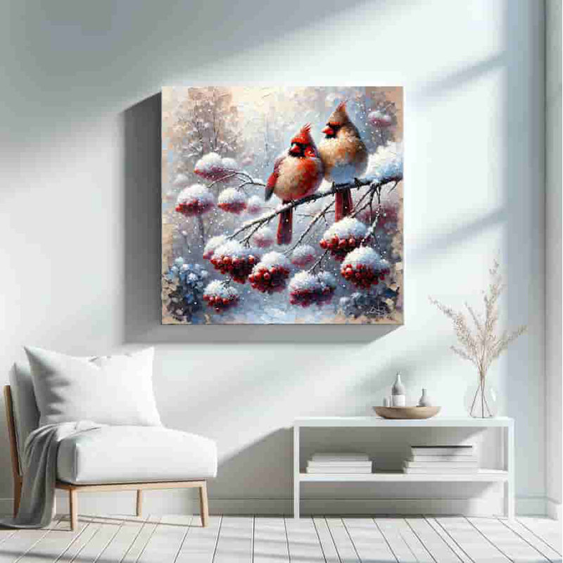 Sur toile, H 40 po x l 40 po x P 1,5 po