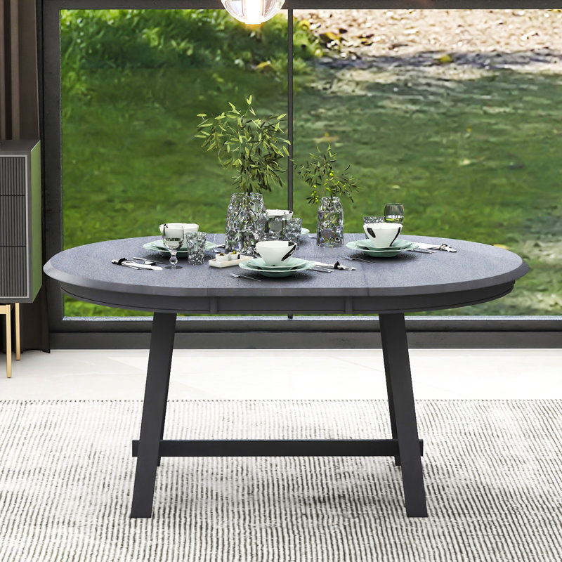 Table de salle à manger extensible Grey, Gris
