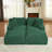 78" Oversized Double Chaise Lounges Indoor, Upholstered Boneless Cloud Stupendous Oversized Chaise Lounge Couch Luxury Sofa Bed Deep Seat, Corduroy Lounge Chair,2 Pieces-1150052622
