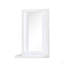 Miroir de style moderne pour table de chevet avec cadre en bois et DEL en blanc (seulement miroir)
