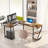 Lantz L-Shaped Metal Base Computer Desk-1033234467-991201097