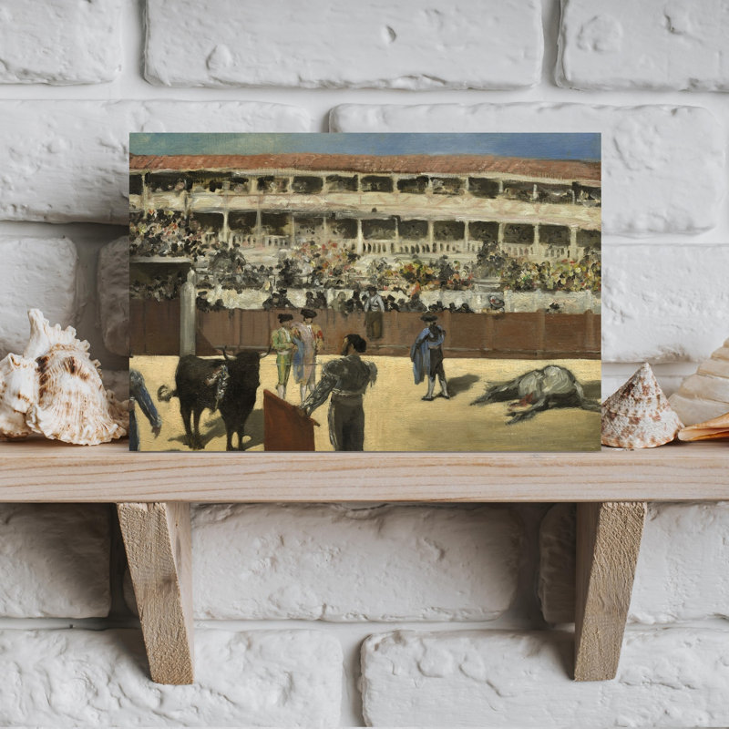 " Bullfight, 1865-66 Abstract Contemporary Horse Wall Art Print " by Edouard Manet, H 12 po x l 18 po