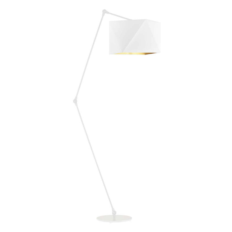 Turnbow 177cm Task Floor Lamp, White, White