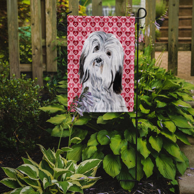 Drapeau de jardin à 2 côtés Avariella Cooper Love and Hearts