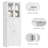 Ashea 66.9" H 4-Door Storage Cabinet with Glass Doors-2004167042