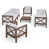 Gray Frame / White Cushion