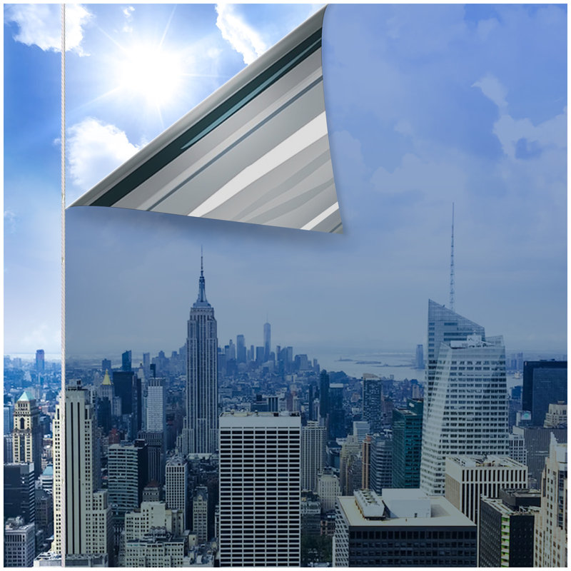 Film de fenêtre en miroir One Way, H 78,7 po x l 23,6 po