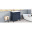 Meuble-lavabo de 30 po avec lavabo supérieur, meuble-lavabo moderne avec 2 tiroirs et tiroir escamotable, meuble-lavabo simple-780685577