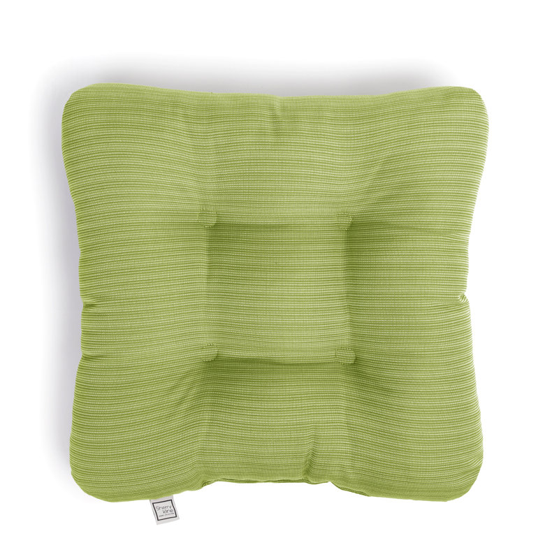 Reversible Seat Cushion With Hand Made Ring Stitch, Filled With White Virgin Polyester Fiber., Kiwi
