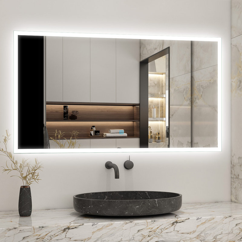 Adreann Rectangle Mirror, 70cm H x 120cm W