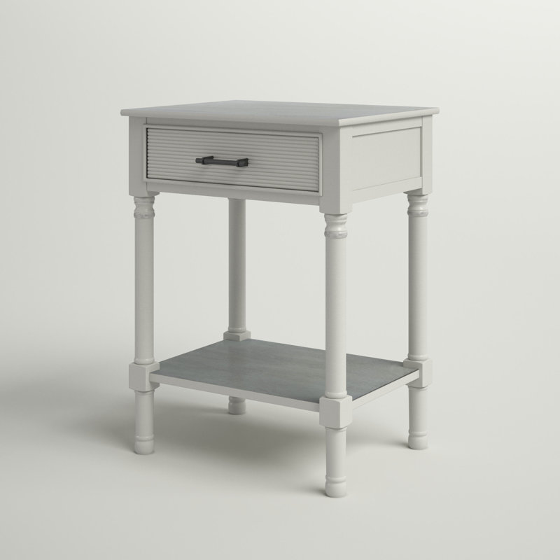 Table de bout Peters Modern Farmhouse, Gris vieilli