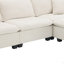 Canapé-lit modulaire convertible, ensemble de canapé réversible en forme de L avec coussins gratuits, canapé-lit en velours 4 places-106690944