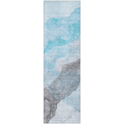 Premium Machine Washable Mayfield AMF2109 Abstract Rug