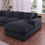 Canapé d'angle en tissu chenille-1166952643