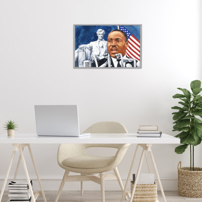 1960s American Speech Portrait Framed Giclee, design by Wind River Studios