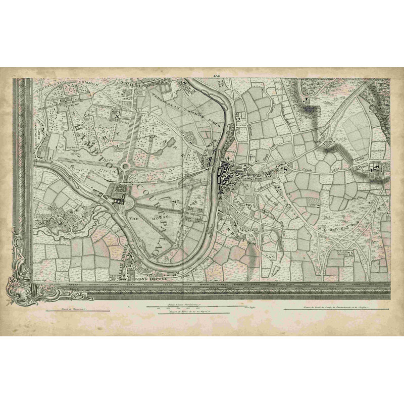 Carte de la grille de Londres XIII, H 20 po x l 30 po