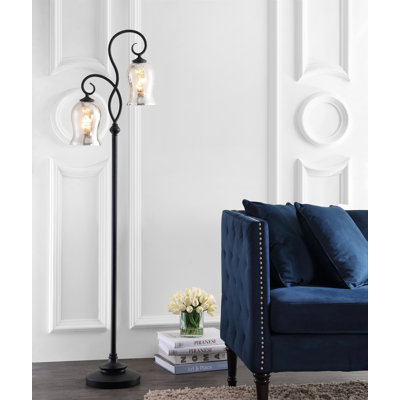 Wisner 64'' Black Arched Floor Lamp