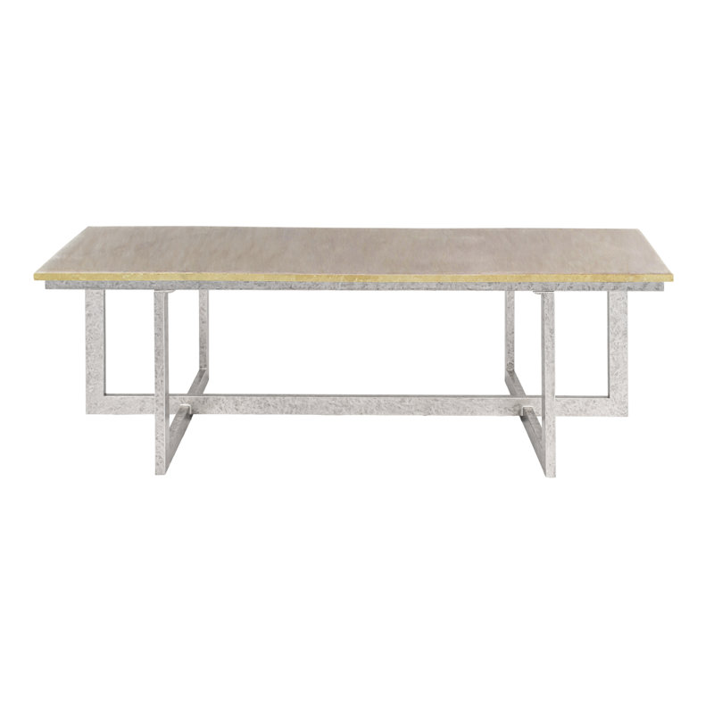 Chicago Frame Coffee Table, Light Brown, Royal Silver