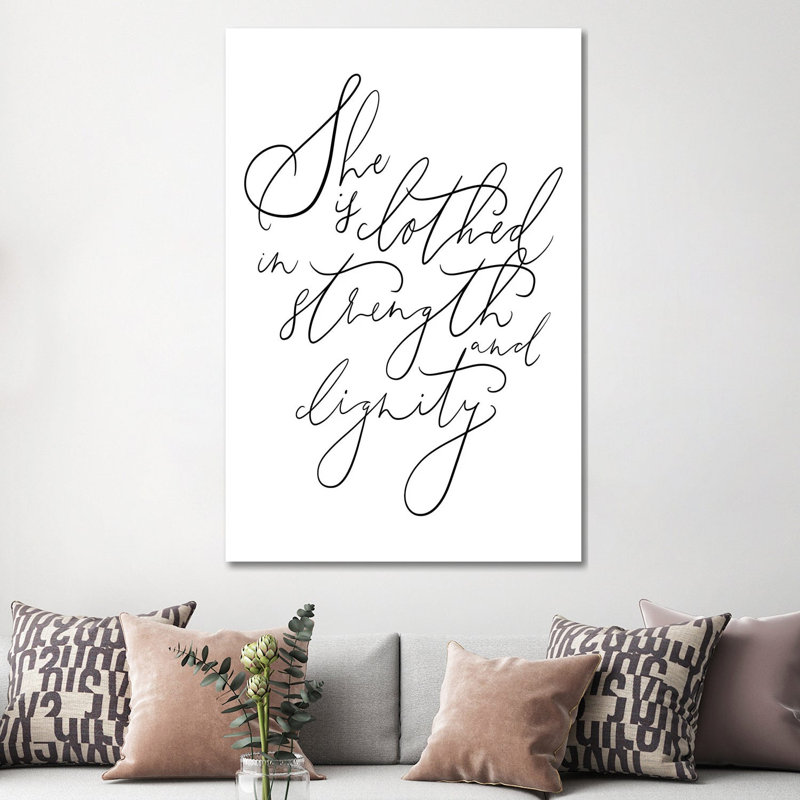 She Is Clothed by Leah Straatsma - Wrapped Canvas Gallery-Wrapped Canvas Giclée, 101.6 cm H x 66.04 cm W x 1.91 cm D
