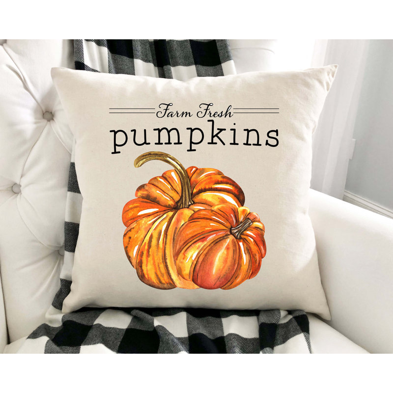  Housse de coussin en coton orange