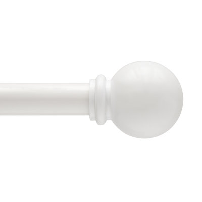 Camptown Ball End Single Curtain Rod