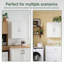 Armoire murale au-dessus de la toilette, armoire à pharmacie avec tablettes réglables, petit organisateur de rangement de salle de bain, armoires de salle de lavage étroites à fixation murale, pour garage de cuisine