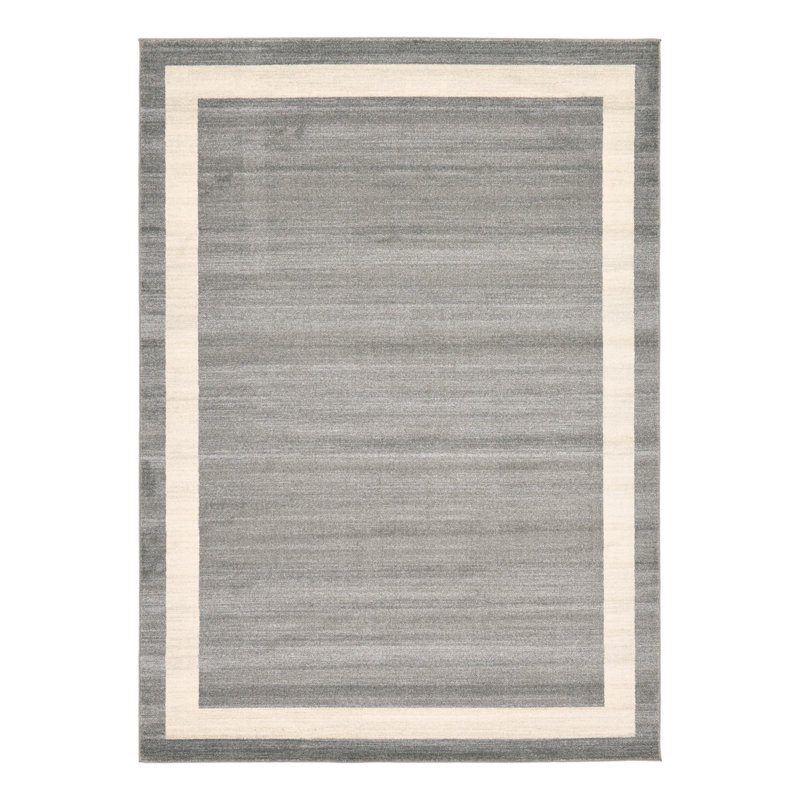 Tapis abstrait gris Islas, Rectangle 7 pi 10 po x 11 pi