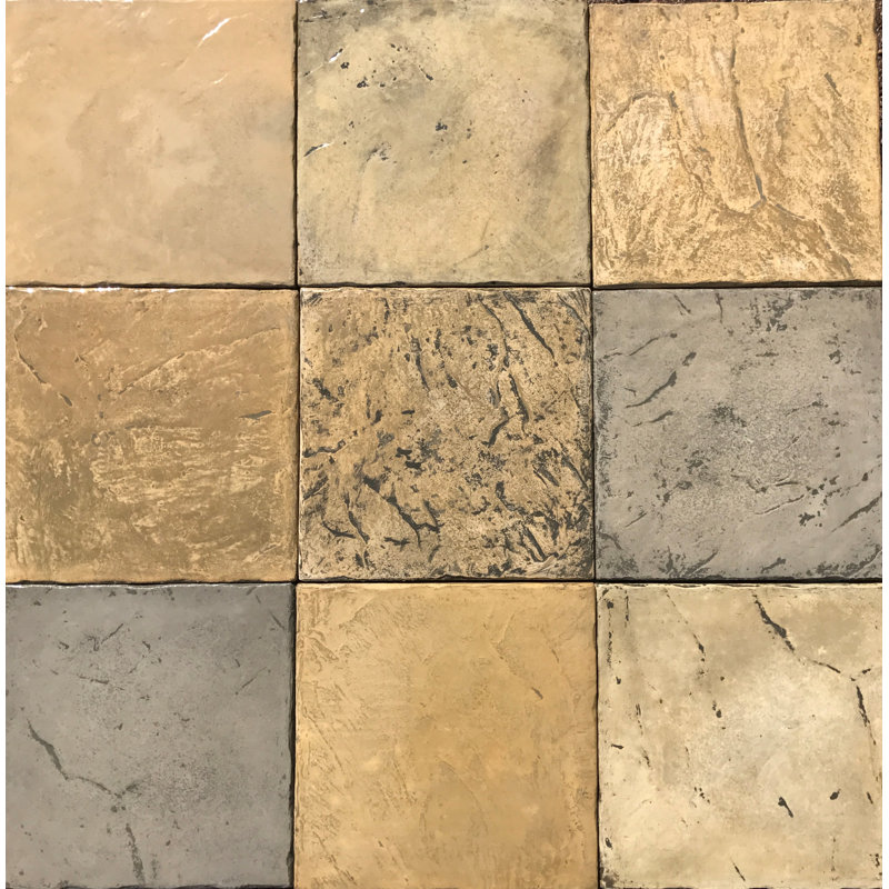 Elevate 16'' L x 16'' W Tile - Pecan Medley