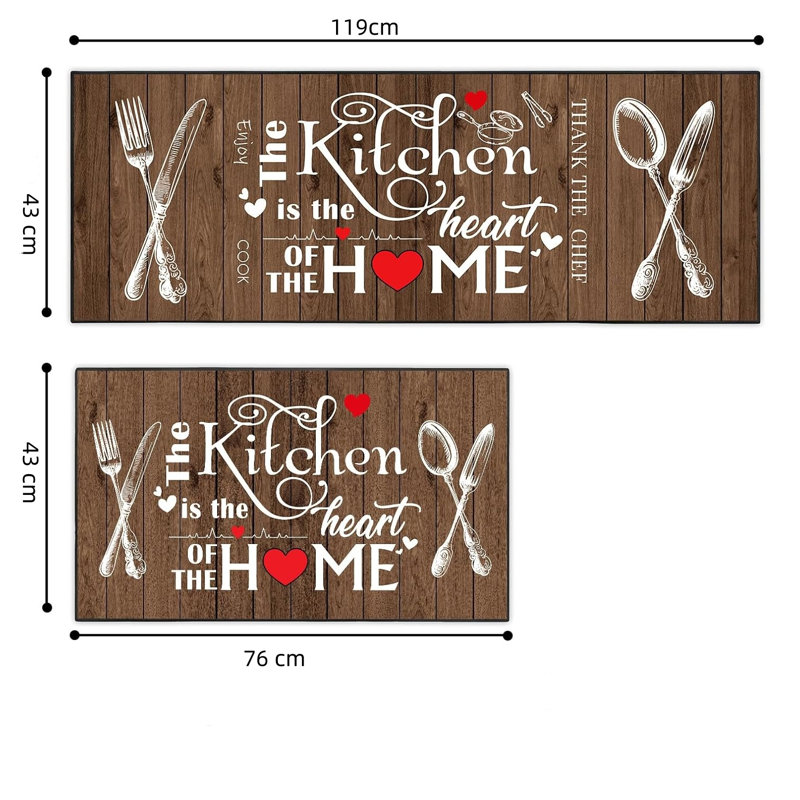 Polyester Non-Skid Kitchen Mat