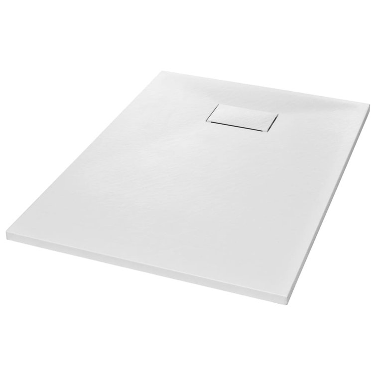 VidaXL Shower Base Pan with Centre Drain Shower Tray Bath Pan SMC Rectangular