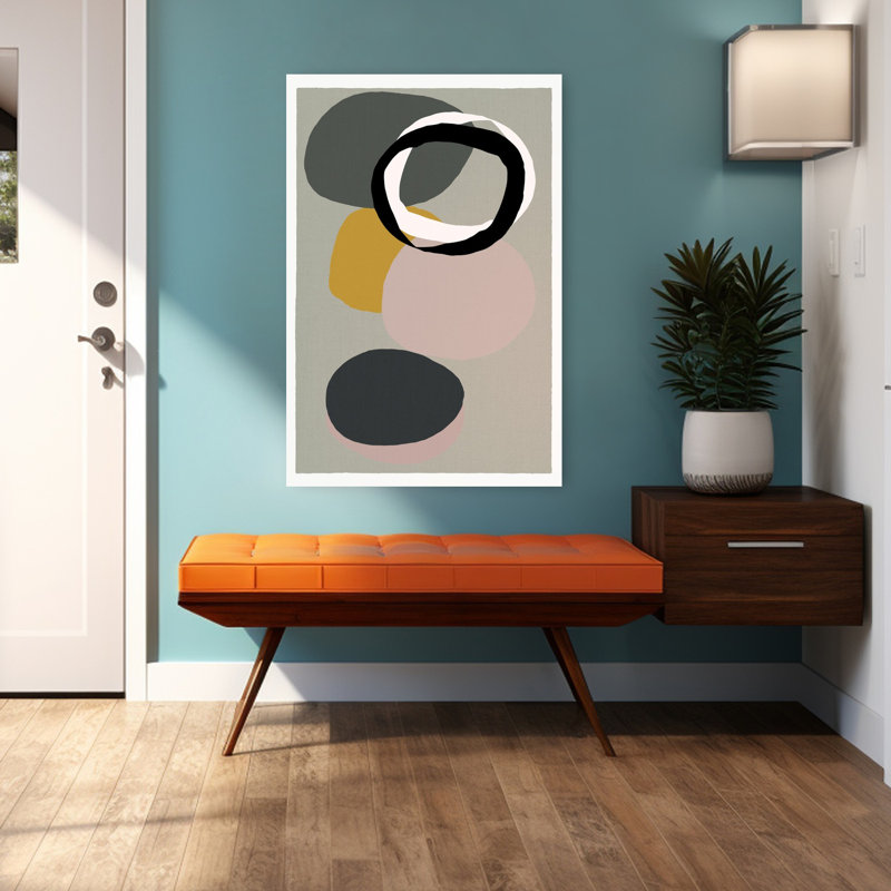 Art contemporain contemporain abstrait minimaliste, H 48 po x l 32 po