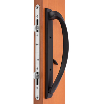 Modena Contemporary Sliding Door Handle Pull Plate (Mortise Lock Not Included)