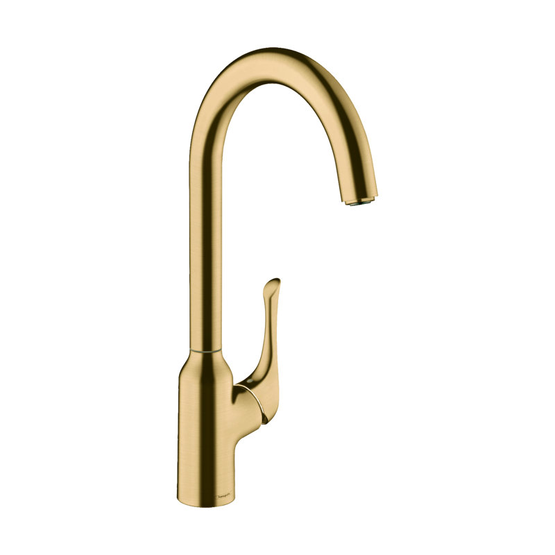 hansgrohe Allegro N Bar Faucet, 1.75 GPM, Brushed Gold Optic