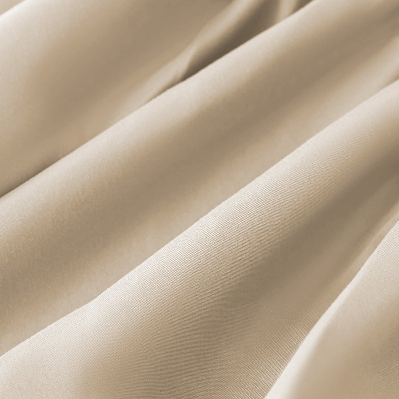 Super Soft Extra Deep Pocket Microfiber Brushed Fitted Sheet, Single (3'), Beige