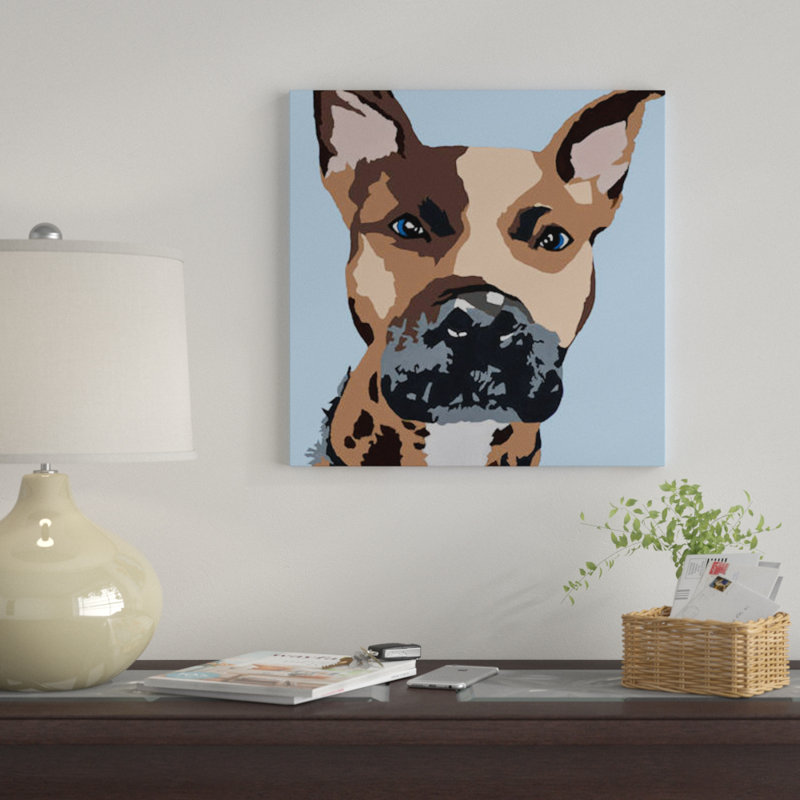 « prince the de bébé blue » par julie ahmad, reproduction d’impression sur toile tendue, H 12 po x l 12 po x P 0,75 po
