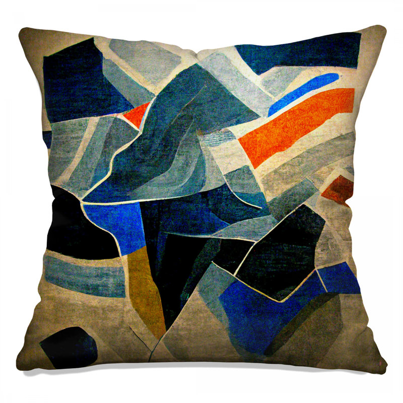 Abstract Throw Pillow, Art Double Sided Pillows, 18 x 18 inches